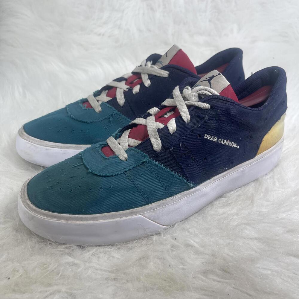 Air Jordan Series .04 Carnival 10 white mens shoes green-blue